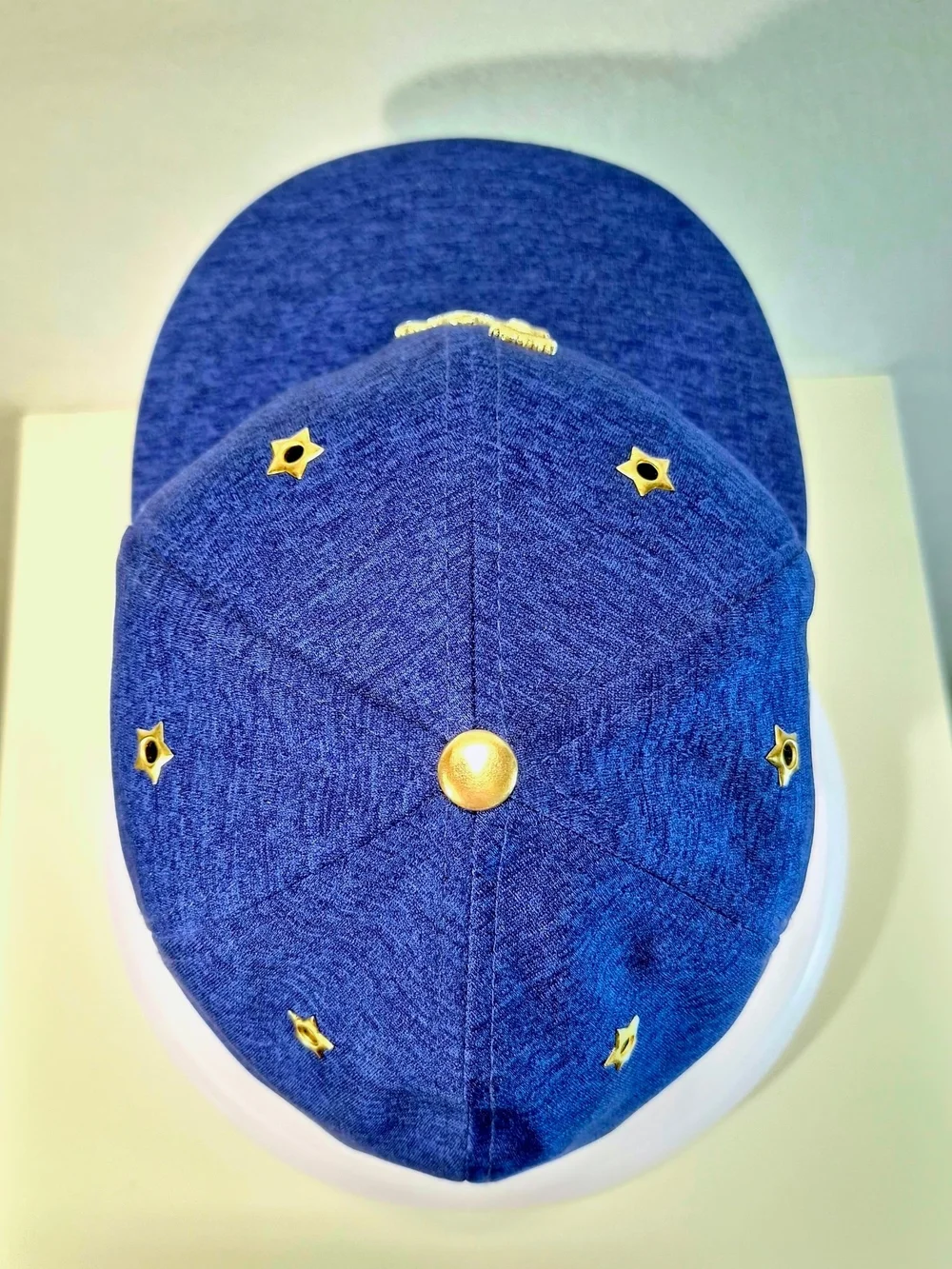 New Era Blue Snapback Hat with Gold LA Logo